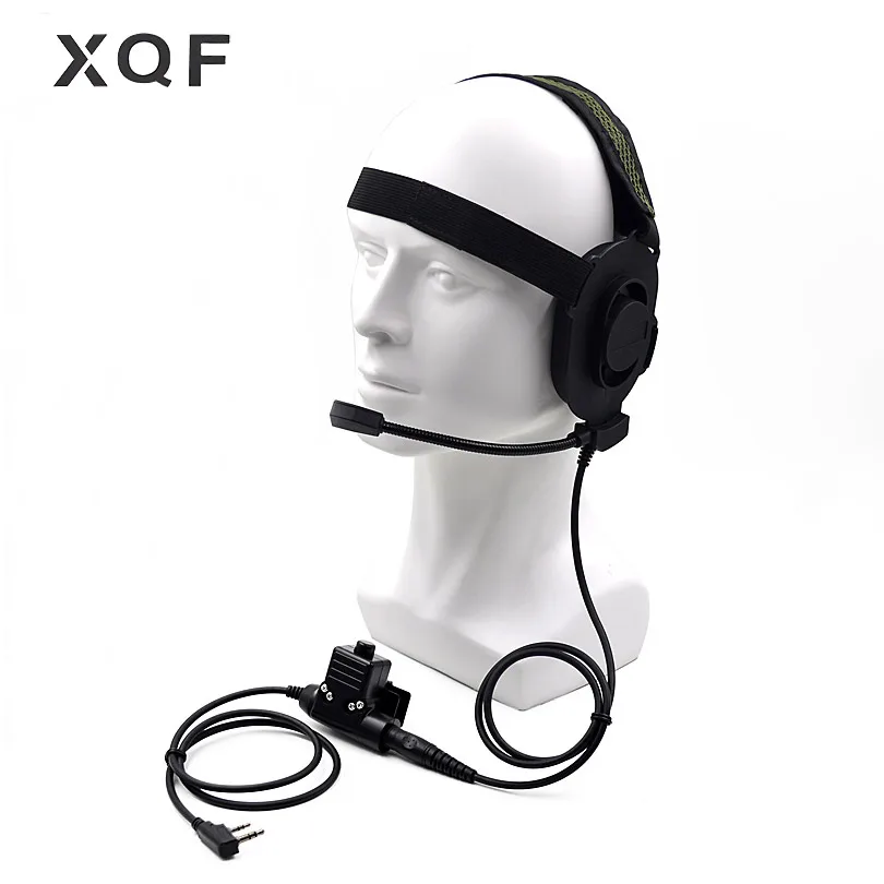 

Tactical Bowman Elite II Headset Earpiece U94 PTT for Kenwood TK2107 Baofeng UV-5R BF-888S UV 6R Portable Radio Walkie Talkie