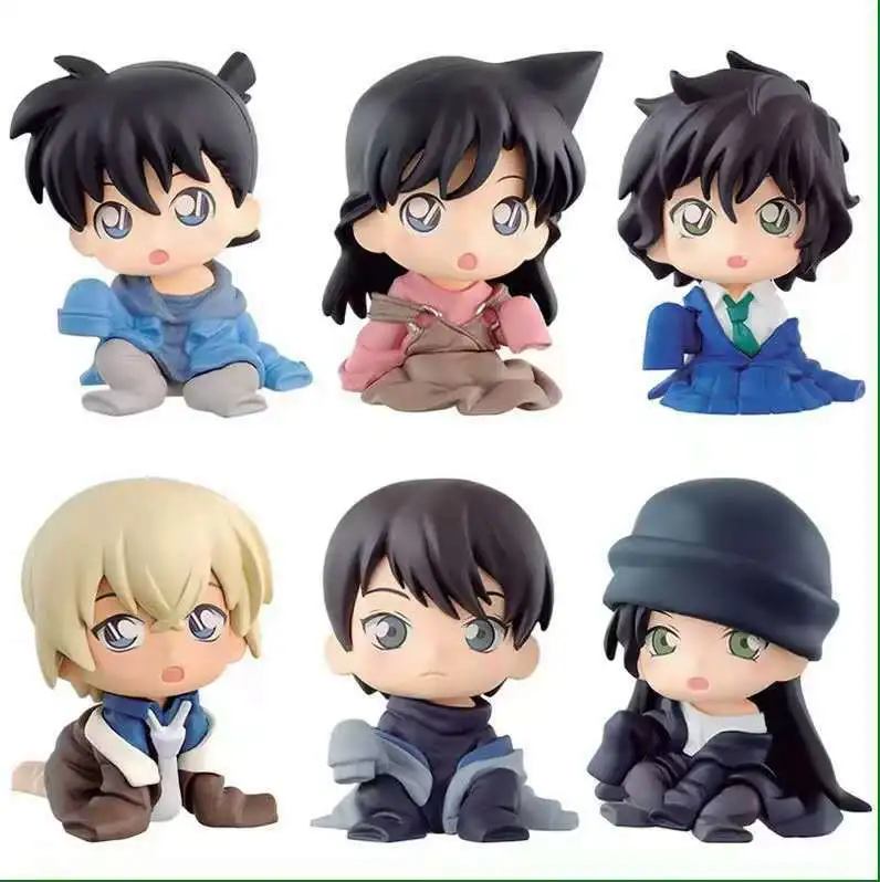 

6-Conan Cute Decoration Egg Box Detective Conan Kudo New Car Decoration Garage Kit Model Boxed