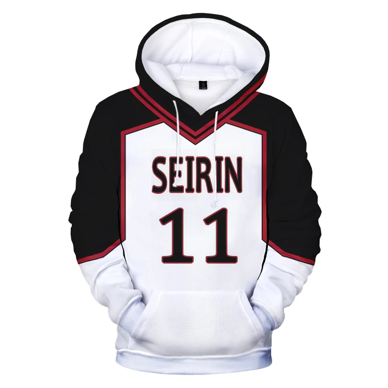 Худи Kuroko's с 3D принтом в виде баскетбольных мячей школьная форма Kuroko no Basuke SEIRIN