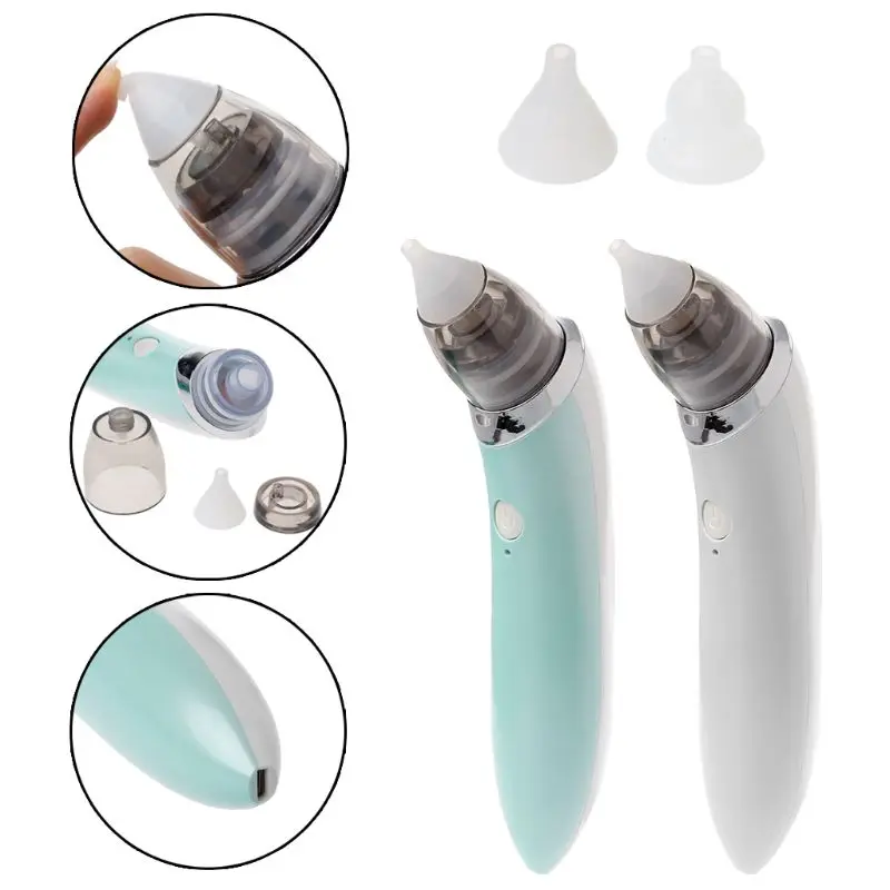 Nasal do Bebê Segura e Higiênica do Nariz Cleaner com Tamanhos de Pontas de Ogiva Oral e Snot Aspirador Elétrica Otário 2 4 Aspirador nasal