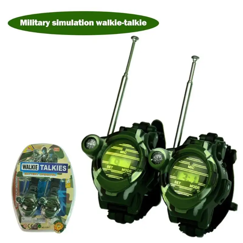 Finest  Portable Ourdoor Walkie Talkie Watch Camouflage Style Children Toy Kids Electric Strong Clear Range