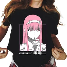 

Japanese anime Darling In The Franxx t shirt men kawaii harajuku tops graphic tees cartoon unisex t-shirts Male