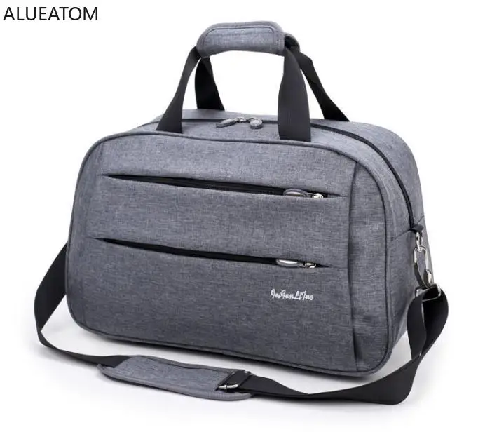 

Hot Men Travel Handbag Weekend Carry on Luggage Bags Men Duffel Shoulder Bag Luggage Overnight Gray maletas de viaje