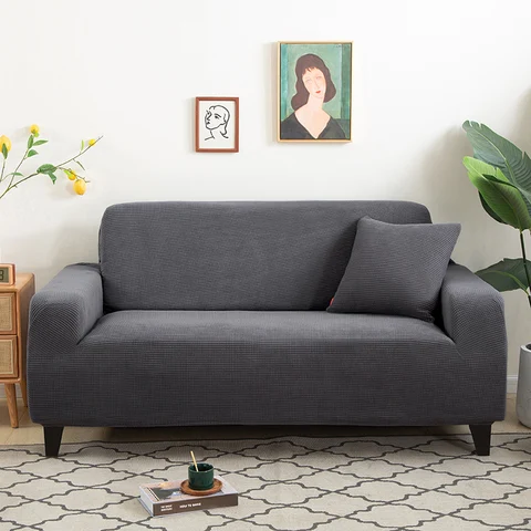 Stretch Sofa Covers for Living Room Thick Elastic Sofa Slipcover Sectional Couch Cover Furniture Protector 1/2/3/4 Seat