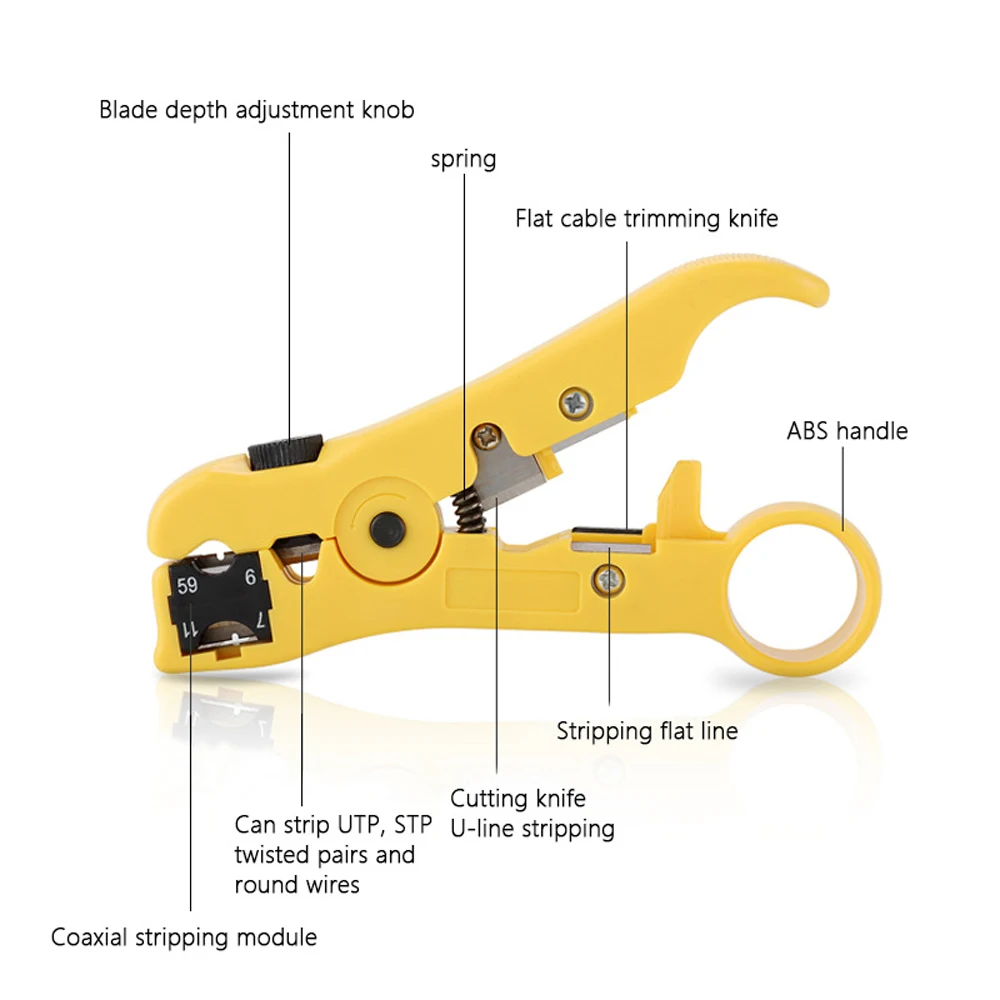 Handskit RJ45 RJ11 RJ12 набор инструментов для ремонта сети плоскогубцы с кабельным тестером пружинный зажим обжимной инструмент обжимные плоскогубцы