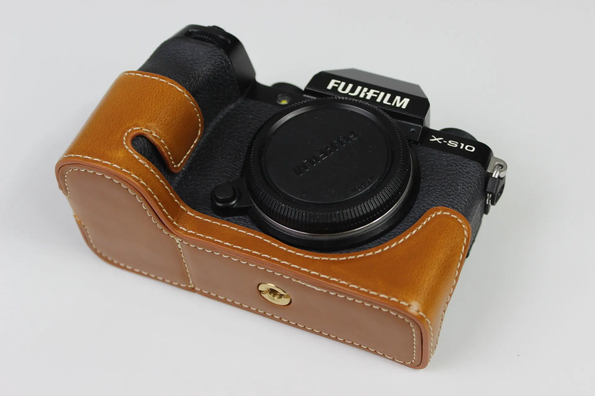 Retro Pu Leather Camera Bag Half Body Case For Fujifilm XS10 XE4 XE3 XT4 XT3 XT2 XT200 XT100 XT30 XT20 XT10 X100V X-PRO 2 black camera bag