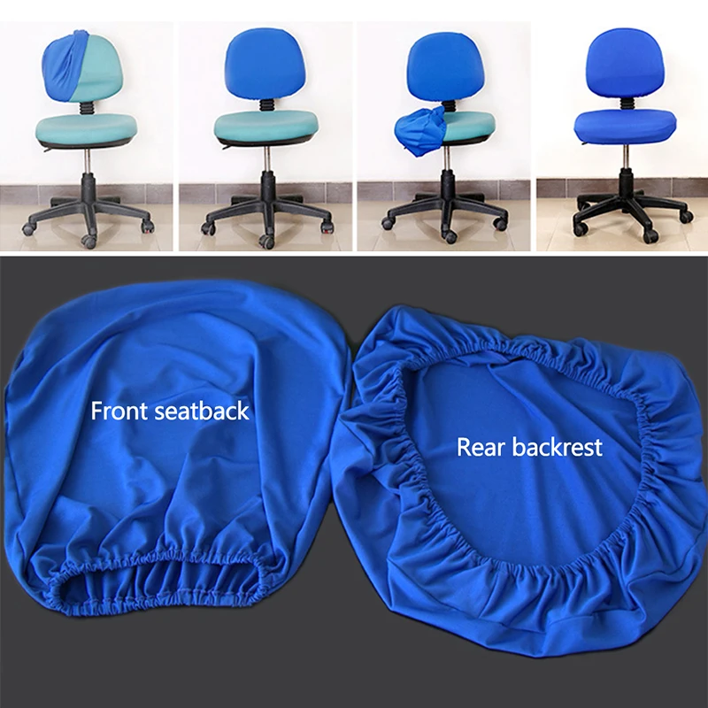 1 Set Spandex Computer Chair Cover Polyester Removable Chair Cover High Elastic Office Chair Covers Stretch Seat Covering