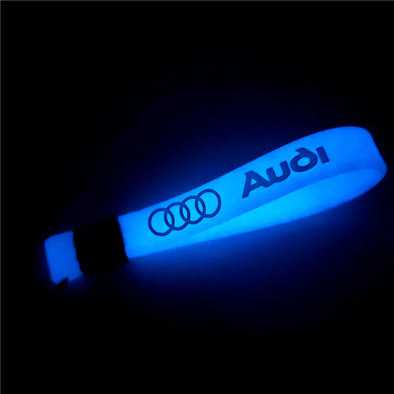 

1Pcs Luminous Car keyring keychain sticker case For audi S3 S4 S5 a3 a4 a5 a6 a7 a8 Q3 Q4 Q5 Q6 Q7 b8 b6 c6 Accessories