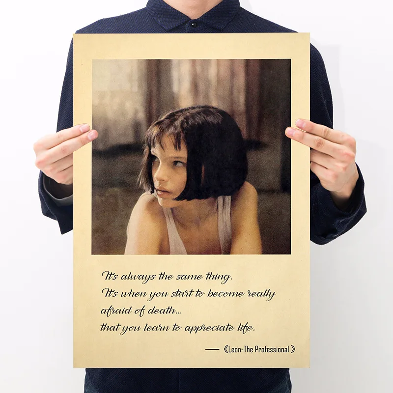Hollywood Classic Movie Lyon And Matilda Character Poster This Killer Is Not Too Cold Bar Cafe Home Decoration Painting