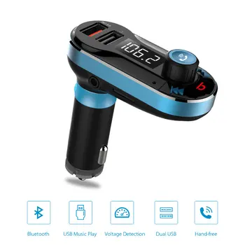 

Car Fm Transmitter Bluetooth Lading Snelle Portable USB+Type-C MP3 BT66 Handsfree QC Quick 3.0 Adapter Snelle Oplader Voor