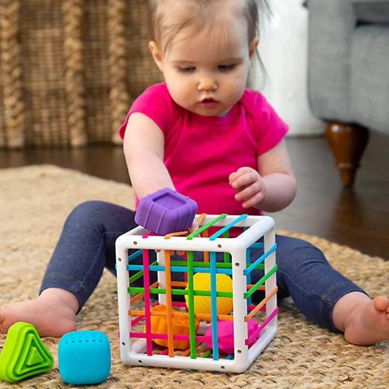 Infant Shape Block Sorting Game Baby Inny Bin Montessori Learning Educational Toys For Kids Bebe Birth Innybin 0 12 Months Gift Puzzles Aliexpress