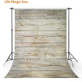 

Kids Backdrop Vinyl Photophone Silver Grey Wooden Bred Foto-064