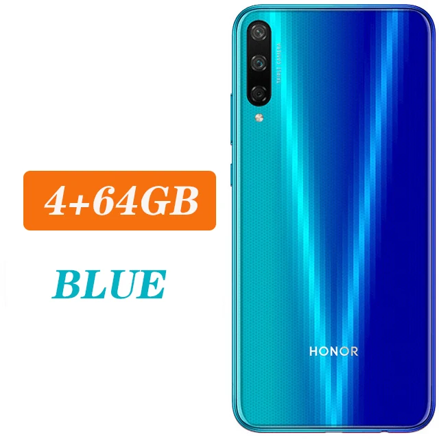 4G 64G Blue Honor play 3 смартфон 4000 мАч батарея Kirin 710F 48MP камера Android 9,0 6,3" ips 1560X720 - Цвет: 4G 64G Blue