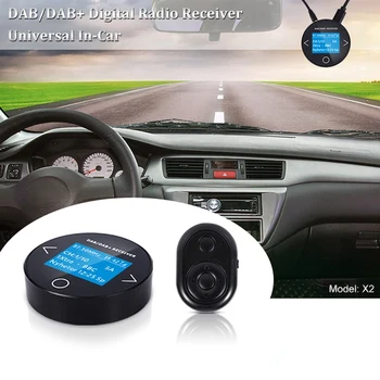 

Car Steering Wheel Remote Control Button DAB Radio Adaptor Portable DAB Digital Radio FM Transmitter Music Receiver