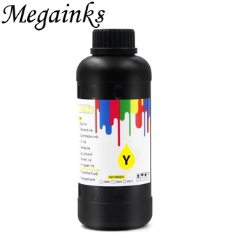 

Megainks Compatible For DX5 DX7 TX800 Hard LED UV Ink 500ML for Epson DX5 DX7 TX800 Printhead for Epson Flatbed Inkjet Printer