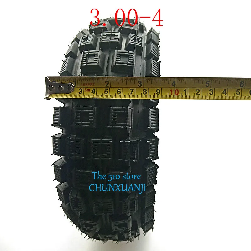 Good Reputation and Quality Tyre Fits for 3.00-4 Knobby Scooter, ATV and Go Kart Tire and Tube Set, Gas Scooter Bike Motorcycle