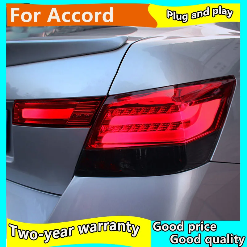 Автомобильный стильный светодиодный задний светильник для Honda 8th accord 2008-2013 задняя лампа DRL+ тормозной светильник+ задний светильник+ сигнал поворота