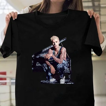 

100% Cotton T Shirt Men Justin Bieber Yummy Hip Hop Streetwer Tshirt Pink Clothes for Teenage Girls Women Short Sleeve T-Shirt