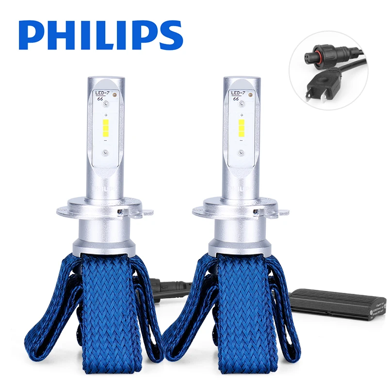 

Philips Ultinon Essential H7 LED 12V 6000K Car LED Headlight Bulbs Auto HL Beam Thermal Cool 11972UEX2 luces led para auto 2PCS
