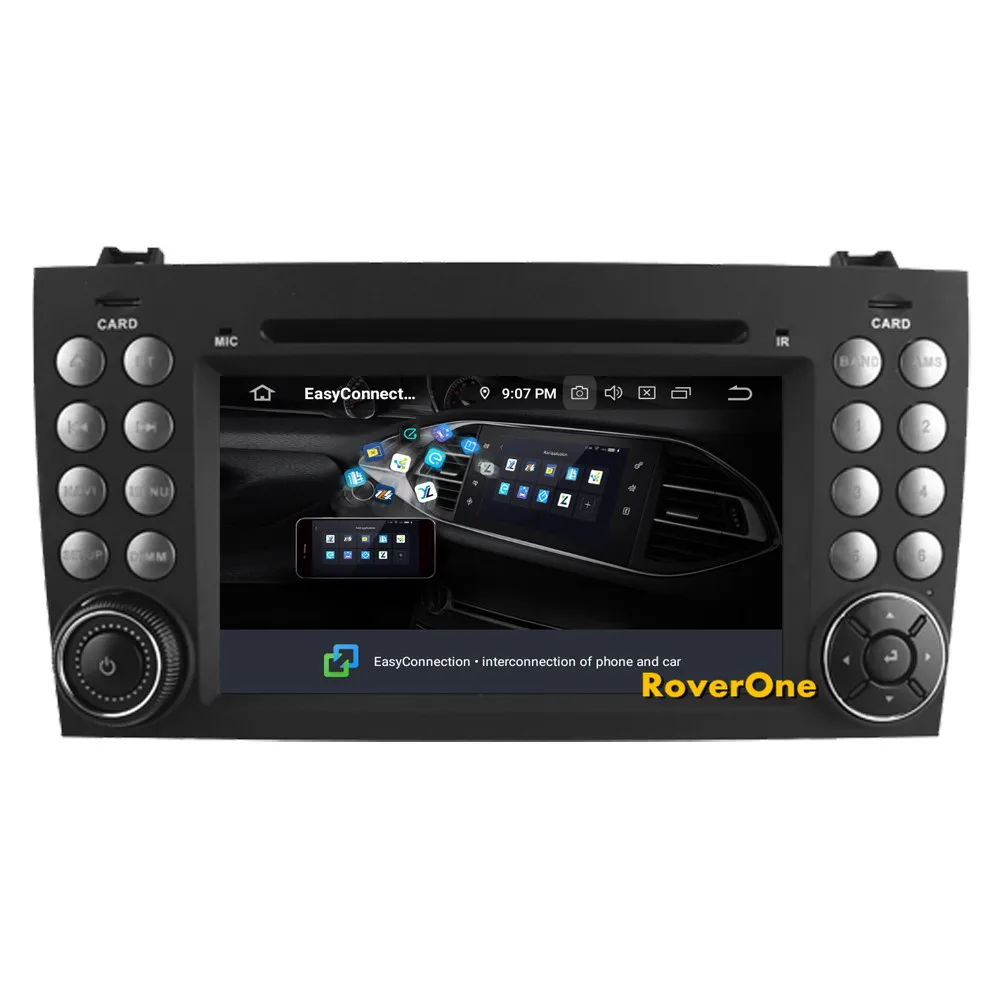 Discount RoverOne Car Multimedia Player For Mercedes Benz W171 R171 SLK55 SLK200 SLK230 SLK250 SLK280 SLK300 SLK350 Android 9.0 DVD Radio 18