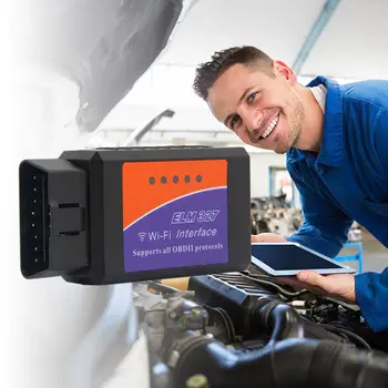 

ELM327 WIFI Bluetooth OBD2 OBDII Car Diagnostic Scanner Scan Tool For iPhone X IOS Android