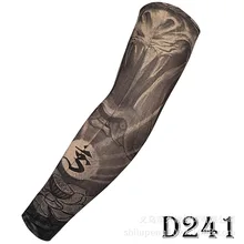 Монстр Скелет нарукавник с татуировкой татуировки рукава руки, чтобы покрыть большой цветок рука Открытый Солнцезащитный УФ-защита колледж Стиль