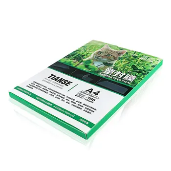 

TIANSE Thickened Plastic Film A4 6C Photo Menu Plastic Film Protective Card Film For Plastic Sealing Machine Gummed Paper