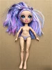 Original Big Eyes Colorful Hair Doll Head Purple Green Orange Blue Yellow Hair Doll Heads Joints Movable Yoga White Doll Body ► Photo 2/6