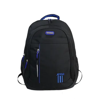 

Teen Backpack Boys School Bags Large Capacity Nylon Men Back Pack Black Casual College Style Bagpack Youth Student Backbag Big