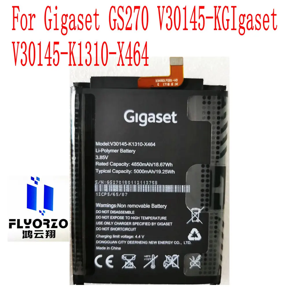 

Новый высококачественный аккумулятор 5000mAh V30145-K1310-X464 для Gigaset GS270 V30145-KGIgaset мобильный телефон