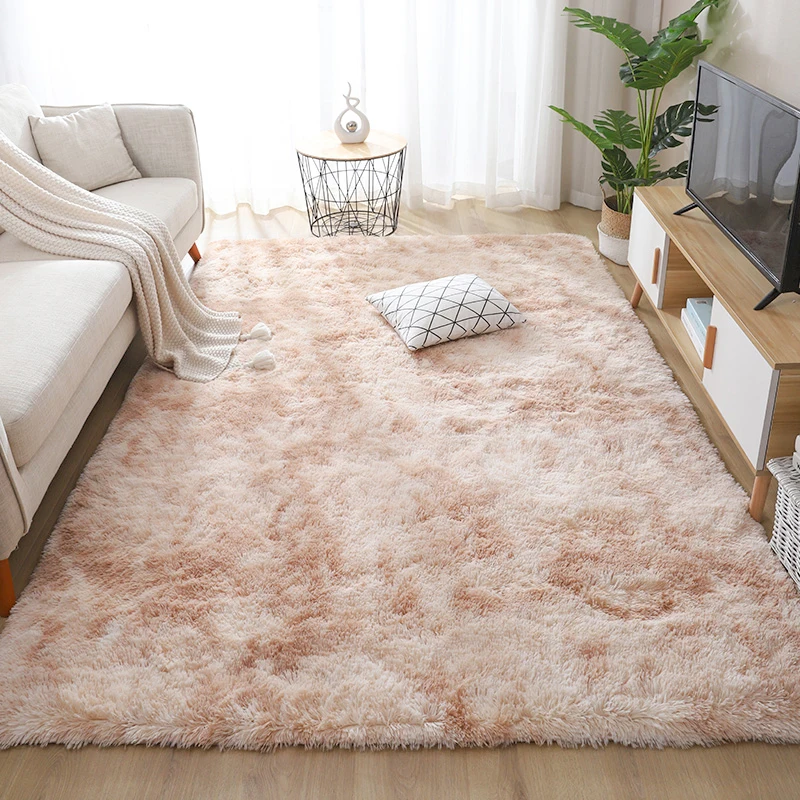 Topfinel Carpets for Living Room Rug Bedroom Decor Carpet Simple Moder Area Rugs Home Fluffy Thicken Mat Long Soft Velvet Mats