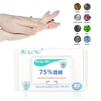 

Car Cleaning Wipes Disinfection Antiseptic Pads Alcohol Swabs Wet Wipes Skin Cleaning Care Sterilization Hand Cleaning Tissue