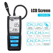 LCD Gas Analyzer Meter Automotive Combustible Gas Sensor Detector Air Quality Monitor Gas Leak Detector  with Sound Shock Alarm