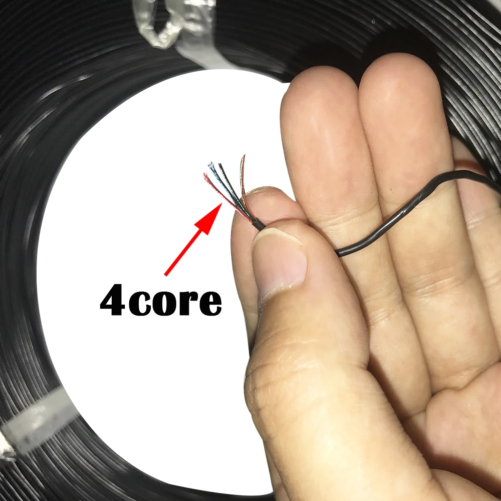 4 ядра кондиционер проволока эмаль провода Изолированная линия стекловолокна провод наушников из диаметром 1,4 мм ПВХ холодильник кабель Diy