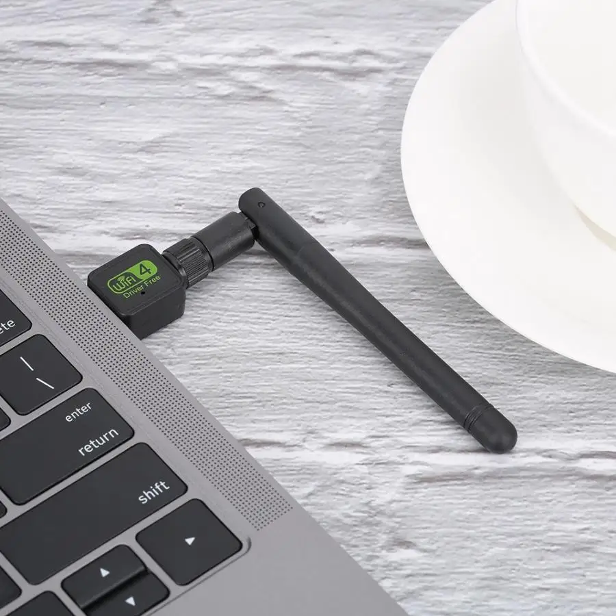 USB2.0 разъем 150 м 2,4 г привод- Беспроводной сетевая карта с Съемная антенна SMA