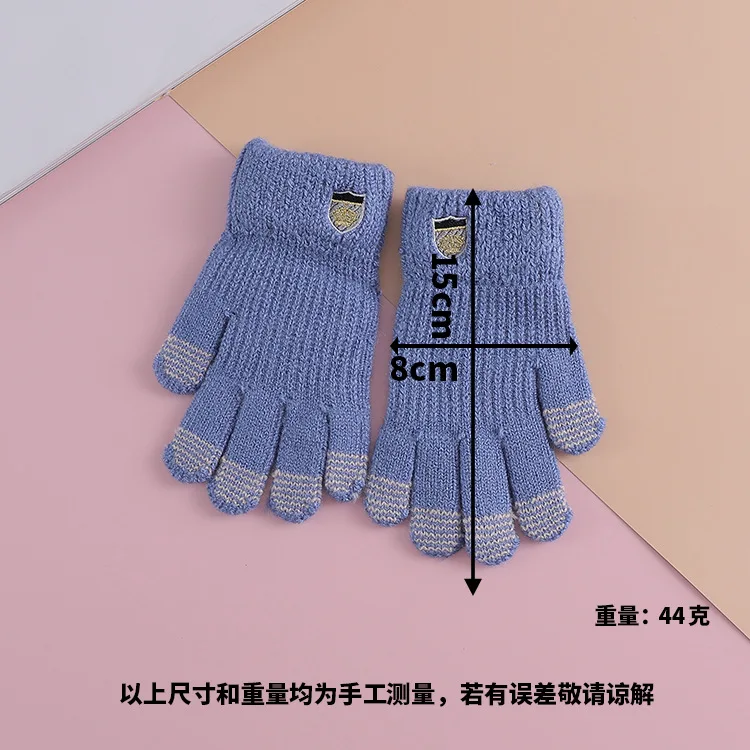 Детские перчатки зима-осень, теплые мягкие вязаные перчатки для мальчиков, модные перчатки для детей, От 3 до 6 лет высокого качества