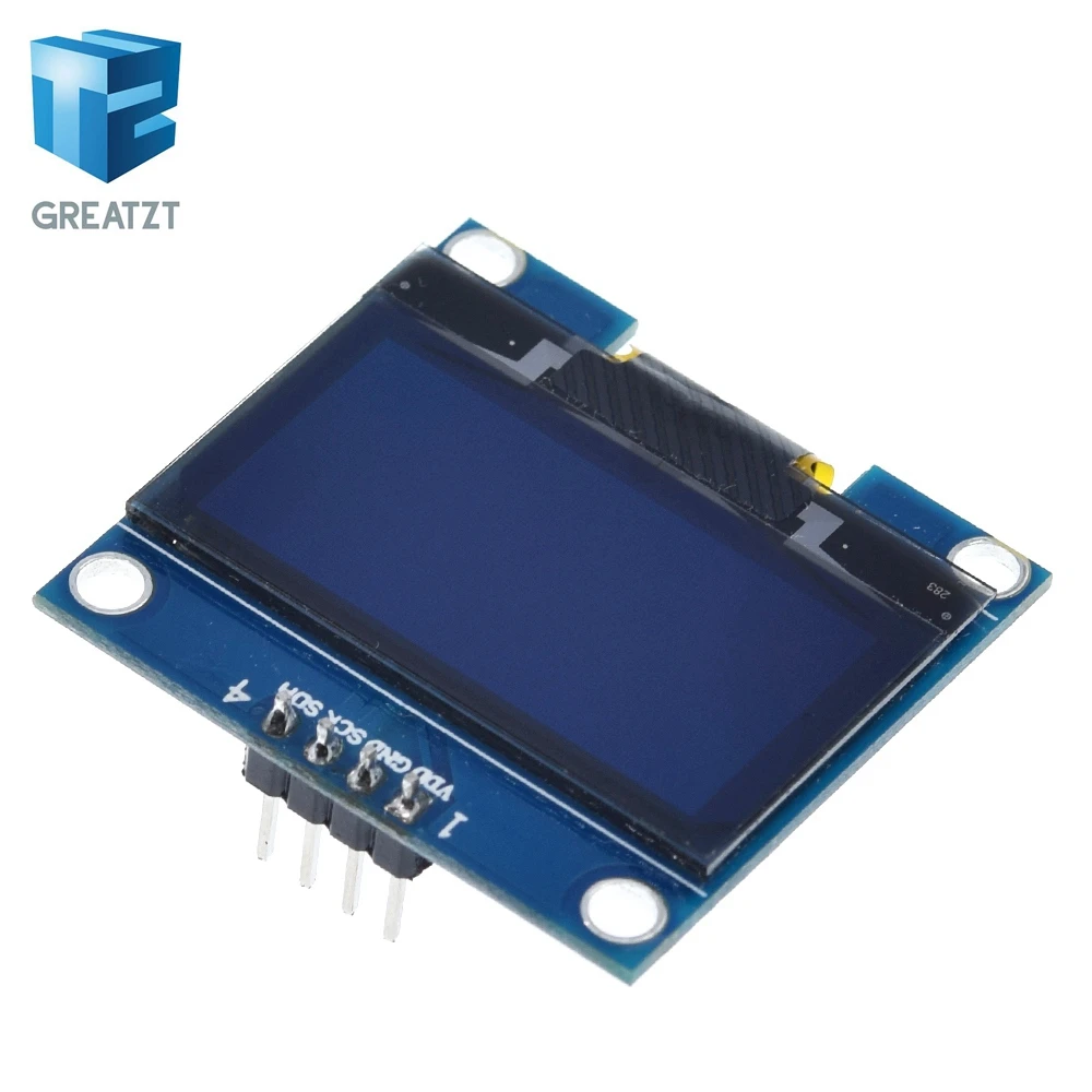 1 шт. 1.3 &quotOLED модуль Буле цвет 128x64 дюймов OLED ЖК дисплей LED Дисплей для Arduino &quotIIC I2C