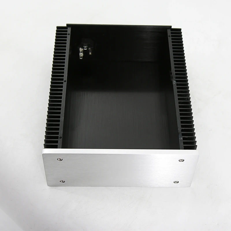 Full Aluminum silver HIFI Amplifier Enclosure Preamp Chassis / DAC Case / PSU Box 211*90*257mm