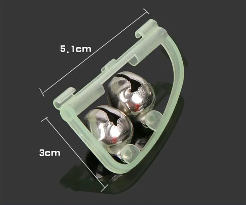 Флуоресцентный Удочка наконечник зажим твиновский колокол будильник оповещения кольцо 2 шт./лот светится в темноте Для рыбалки коробка для рыболовной снасти Аксессуары