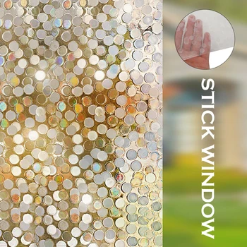 

Wide 45cm*Long 200cm PVC Waterproof Glass Window Film For Window Privacy Self Adhesive Glass Stickers Home Decorative Bedroom