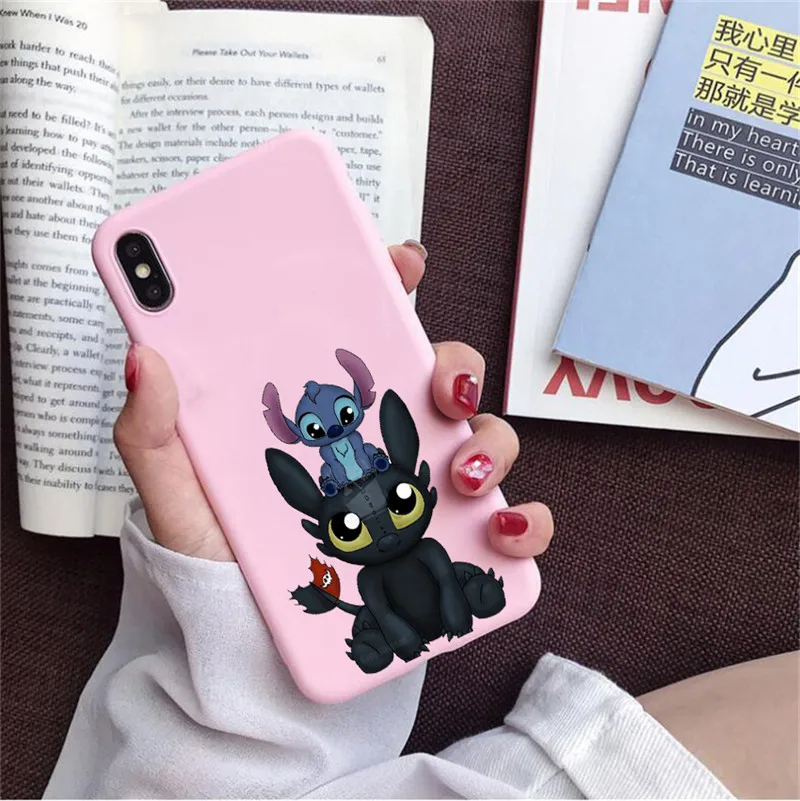 Phone Case Cartoon Cute Stich Stitch For huawei p30 lite p20 p10 mate 20 pro 10 lite honor 20 9 10 lite Soft Silicone Cover case - Цвет: FHSR-17562