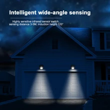 COB 60LED датчик движения Солнечный водонепроницаемый 8 Вт домашний уличный садовый светильник уличный светильник Настенный светильник дорожка светильник s