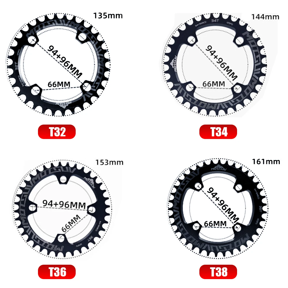 Plateau Vélo VTT En Alliage 7075 - 30T à 38T - Léger Et Robuste Pour Pédalier 668