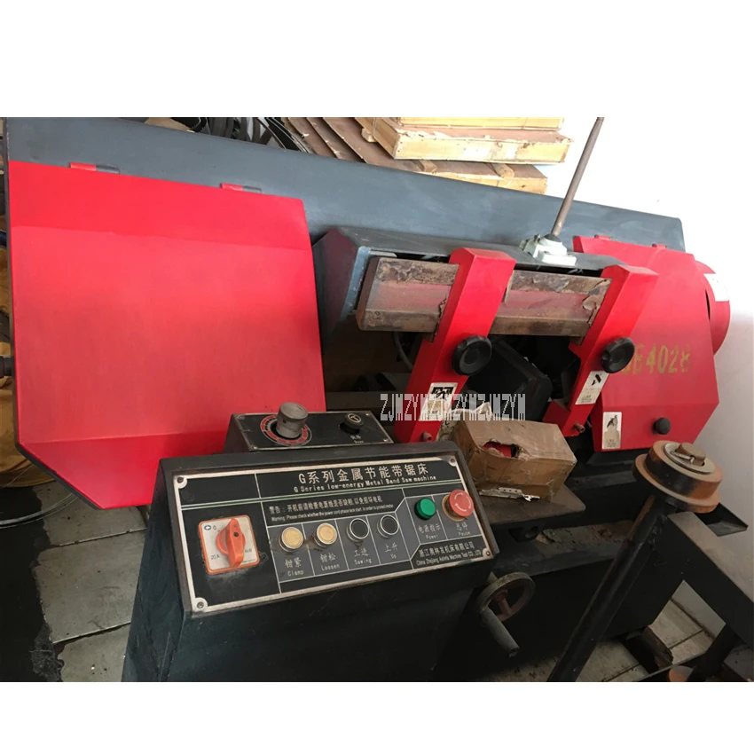 GB4230 горизонтальный ленточный пильный станок для резки металла ленточная пила инструмент металлический пильный станок 220 В/380 В 2 кВт 25, 45, 70 м/...