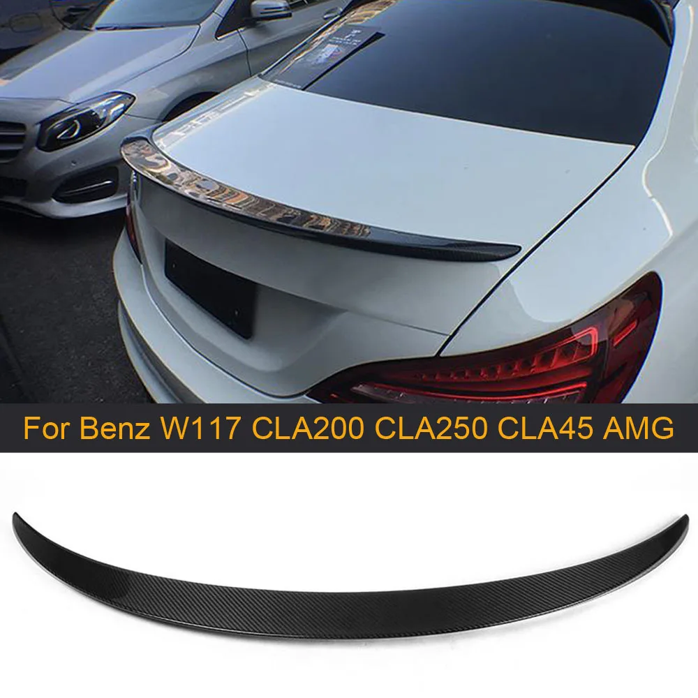 Задний спойлер из углеродного волокна для Mercedes Benz W117 C117 CLA250 CLA200 CLA260 седан CLA45 AMG 13