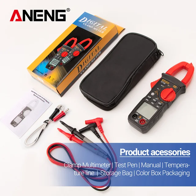 Generic Aneng St182 Digital Clamp Meter Ac/dc Voltage Current Meter
