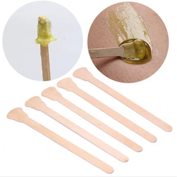 

50PCS/100PCS Wooden Waxing Wax Spatula Tongue Depressor Disposable Bamboo Sticks Kit Beauty Tool Hair Removal Cream Depilatory