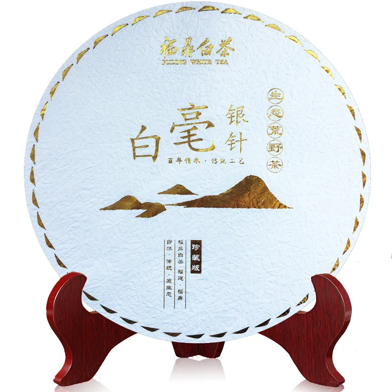 300 г белый чай Серебро иглы Торт Китайский Фуцзянь Fuding Baihaoyinzhen дикий старый