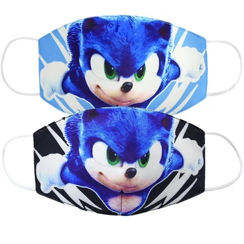 

Sonic the Hedgehog Series Kids Mask Anti Dust Face Mouth Mask Breathable Cotton Protective Children Cartoon Cute Mouth Face Mask