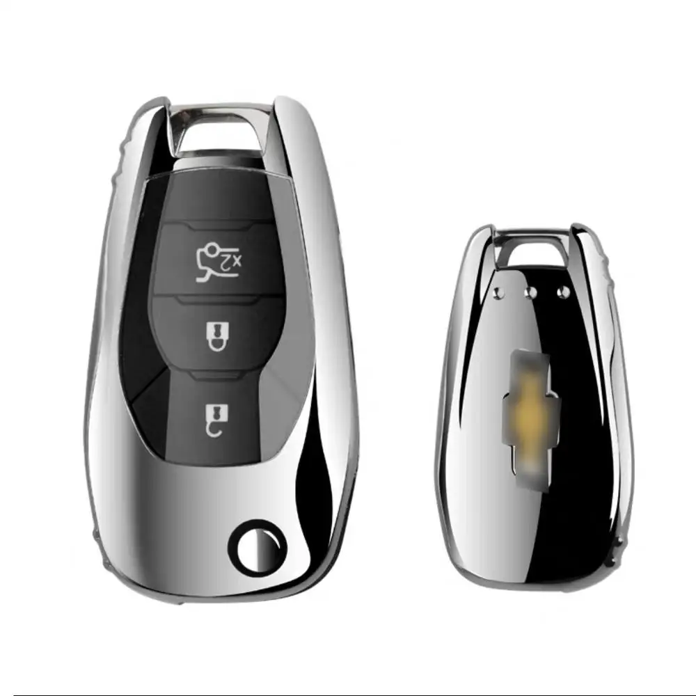 

TPU Car Auto Remote Key Case Cover Shell for Chevrolet Camaro Cruze Equinox Malibu Orlando Sonic Car Accessories Styling